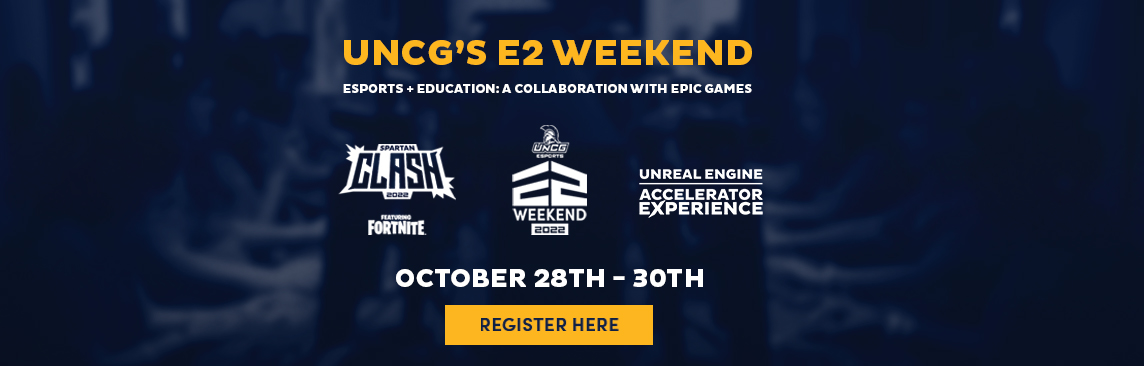 UNCG Esports unreal image training and fortnight tournament info